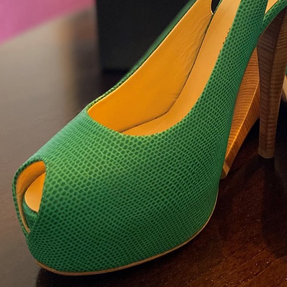 Giuseppe Zanotti Monro 105 PL Sand Laize printed Verde Size 39.5 - Picture 3 of 5